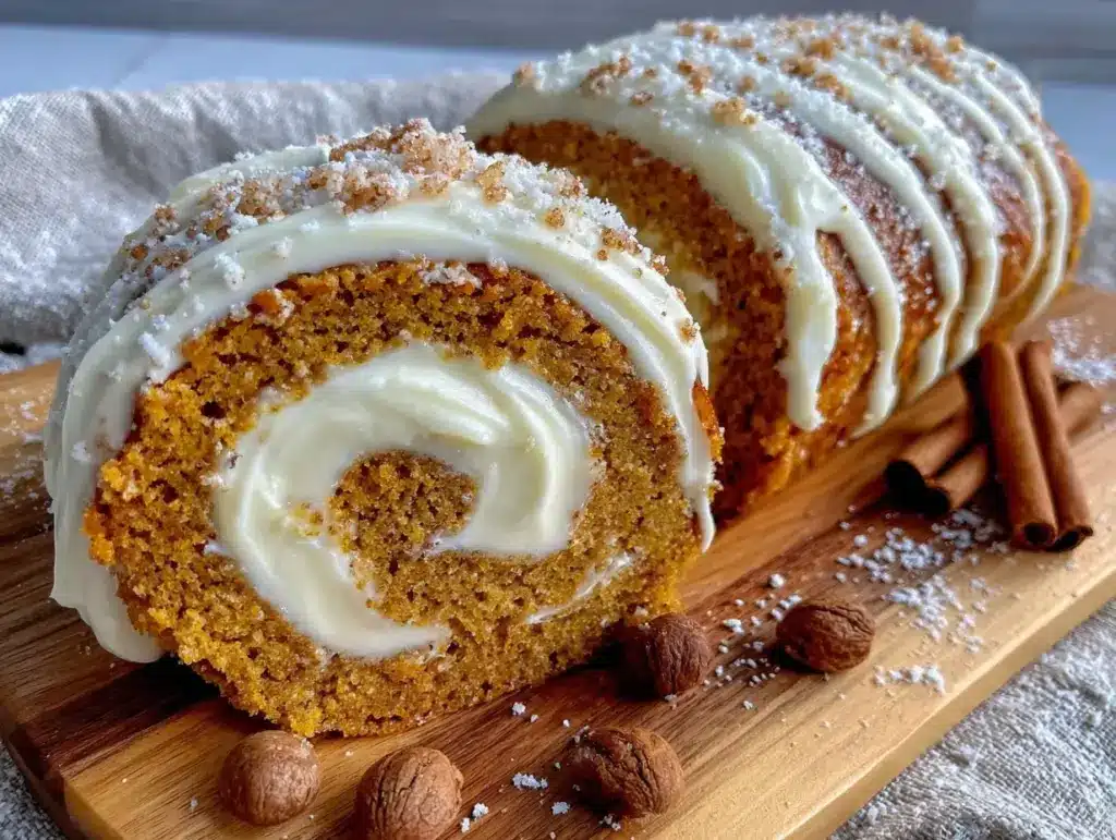 pumpkin roll recipe - featured image