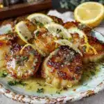 quick creamy lemon butter scallops recipe - featured image
