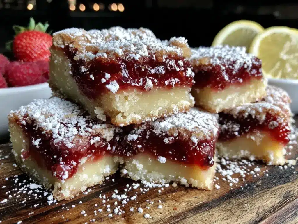 raspberry lemon bars - featured image