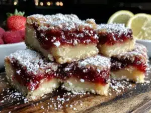 raspberry lemon bars - featured image