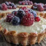 raspberry white chocolate tart - featured image