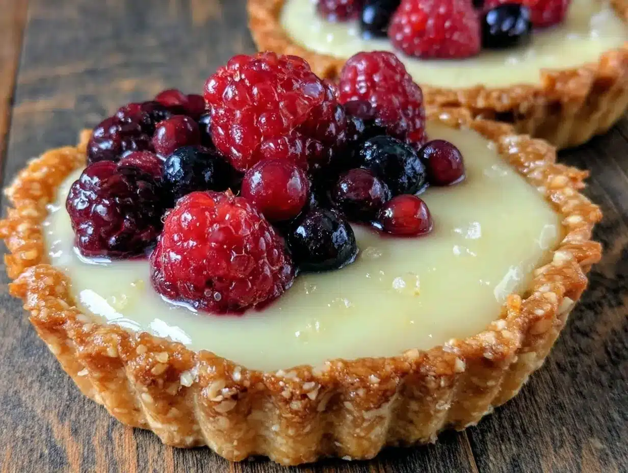 raspberry white chocolate tart preparation steps