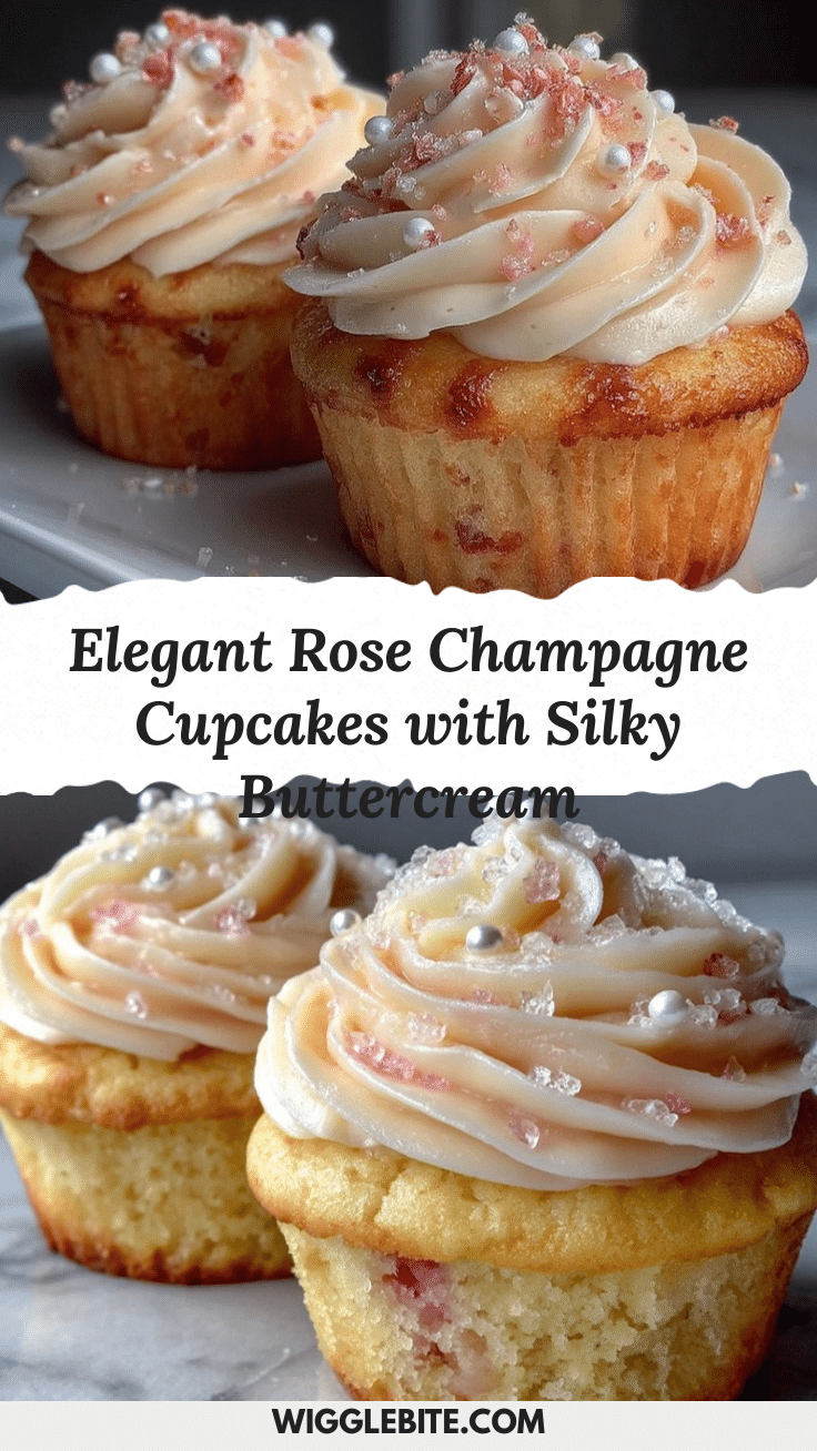 rose champagne cupcakes recipe