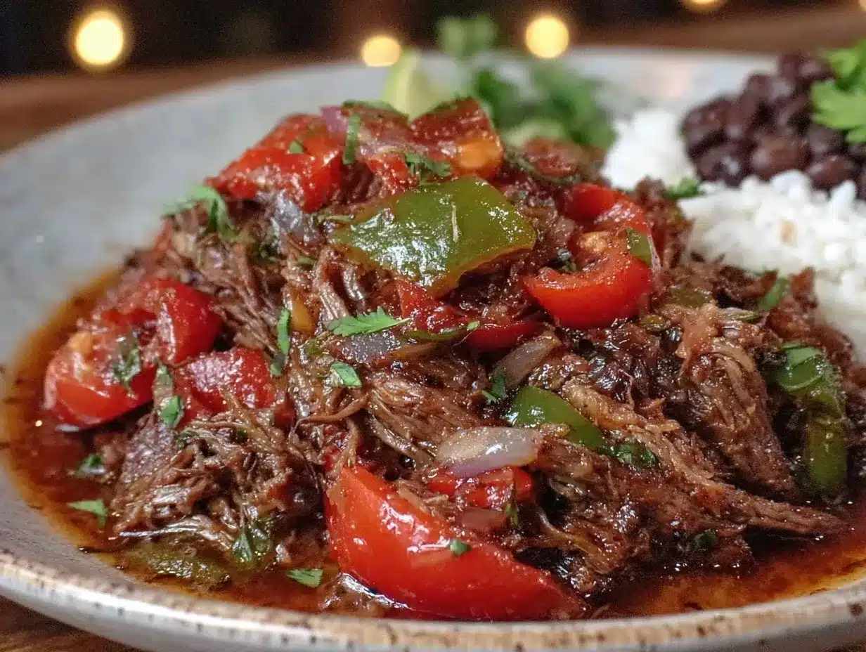 Savory Cuban Ropa Vieja preparation steps