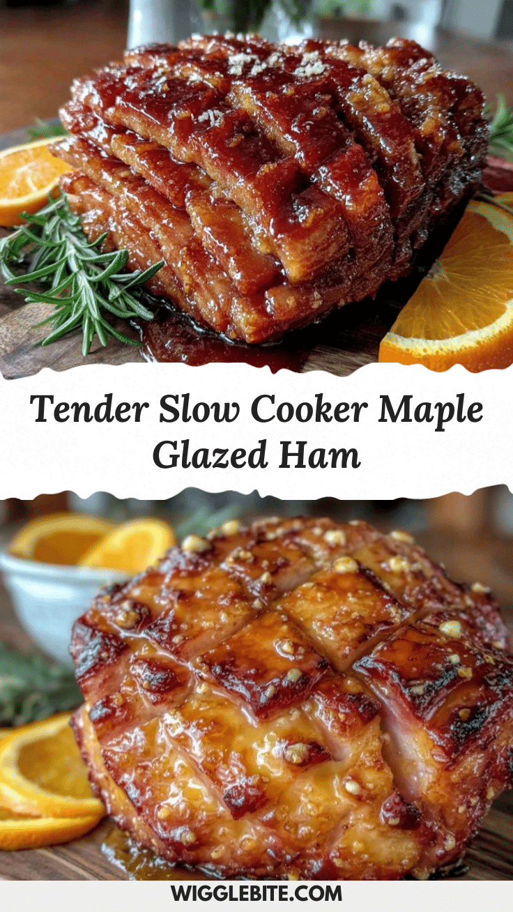 slow cooker maple glazed ham recipe