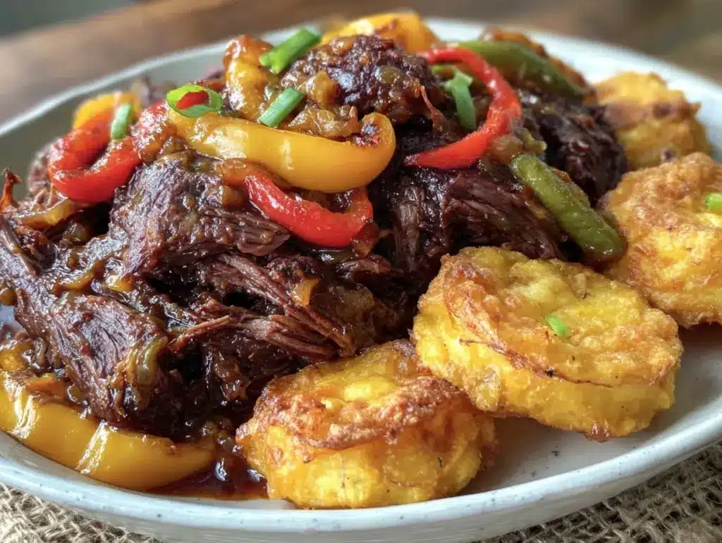 slow cooker mississippi pot roast - featured image