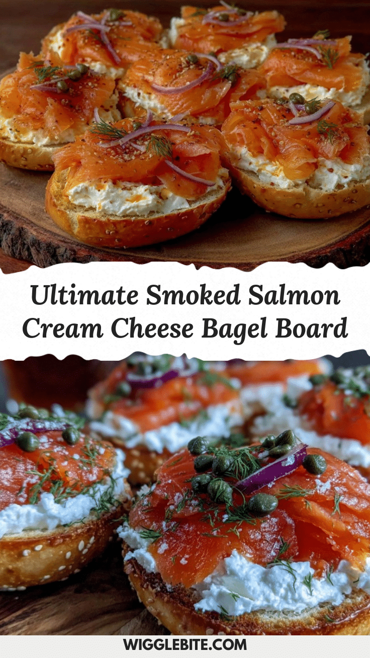 smoked salmon and cream cheese bagel board recipe
