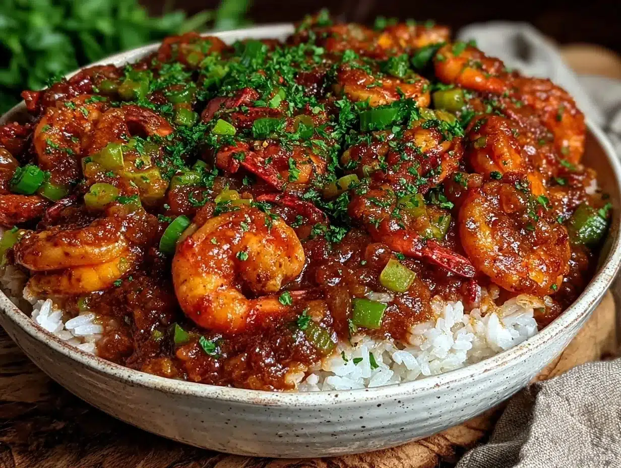 spicy crawfish étouffée preparation steps