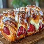strawberry cream cheese danish braid - featured image