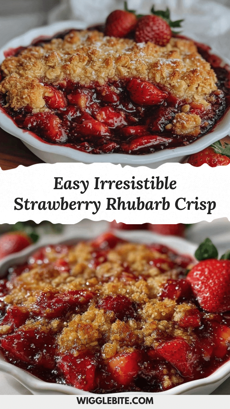 strawberry rhubarb crisp recipe
