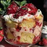 strawberry shortcake trifle - featured image