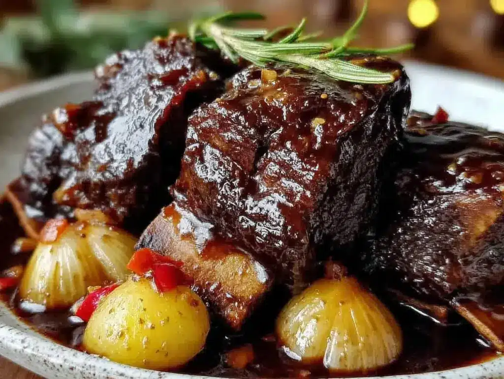 tender braised short ribs - featured image