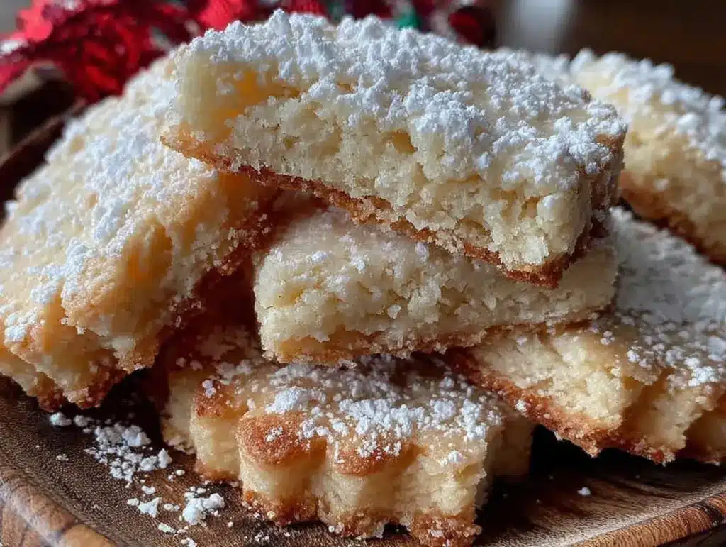 tender buttery shortbread cookies - featured image