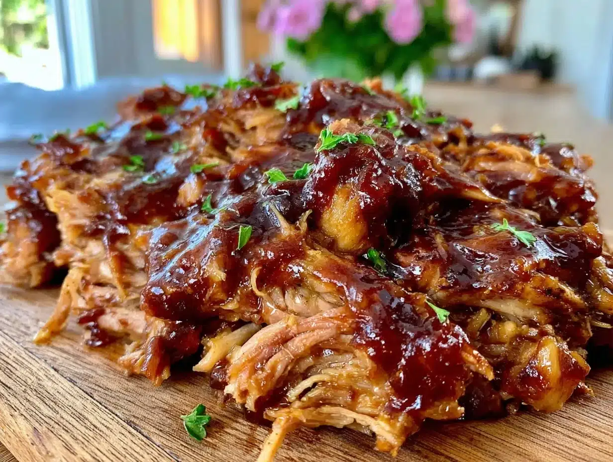 tender crockpot pulled pork bbq - featured image