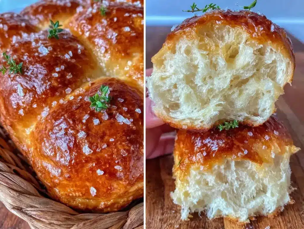 tender soft buttery dinner rolls - featured image