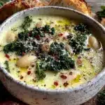 Tuscan white bean soup with kale - featured image