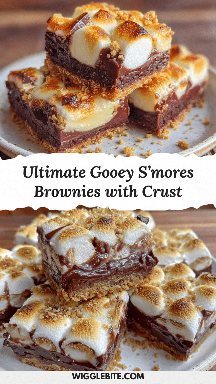 Ultimate Gooey S’mores Brownies recipe