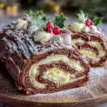 yule log cake recipe - featured image