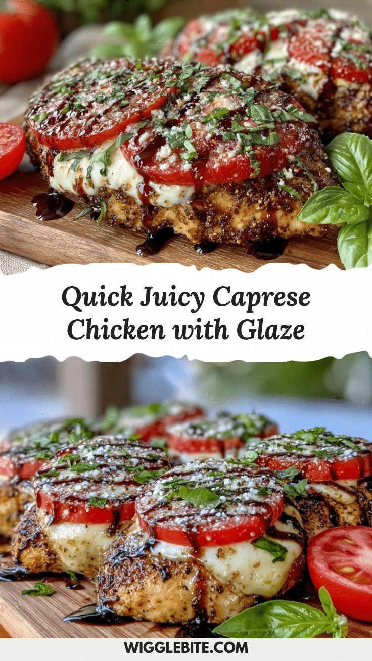 15-Minute Caprese Chicken Recipe recipe
