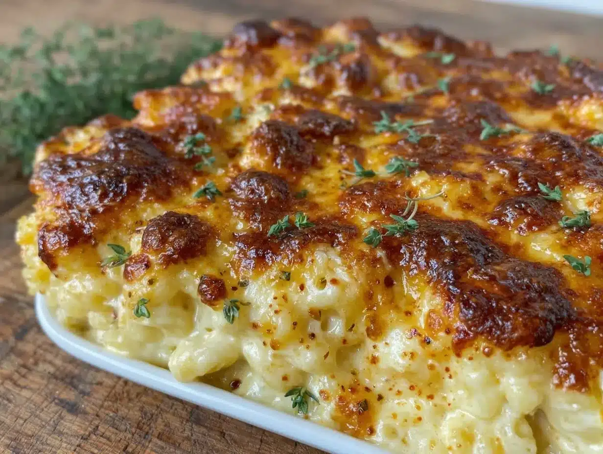 baked mac and cheese four cheeses preparation steps