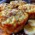 banana bread baked oatmeal cups - featured image