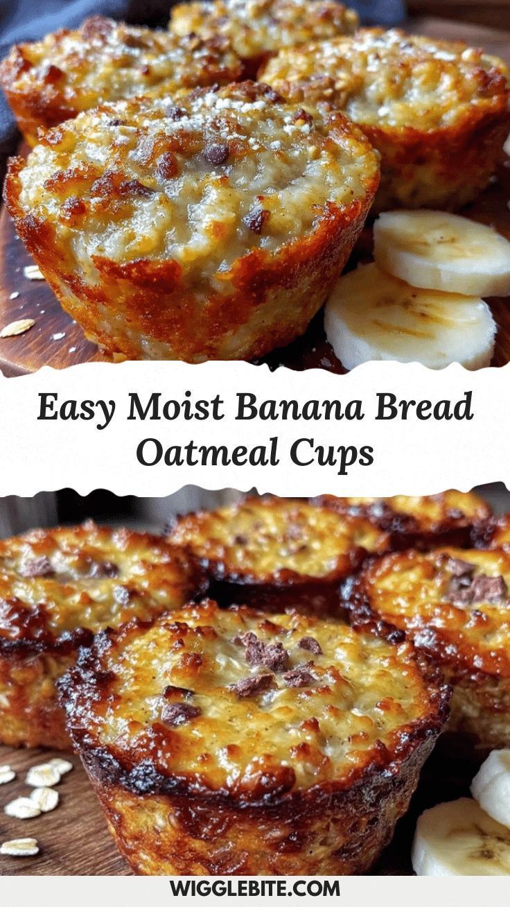 banana bread baked oatmeal cups recipe