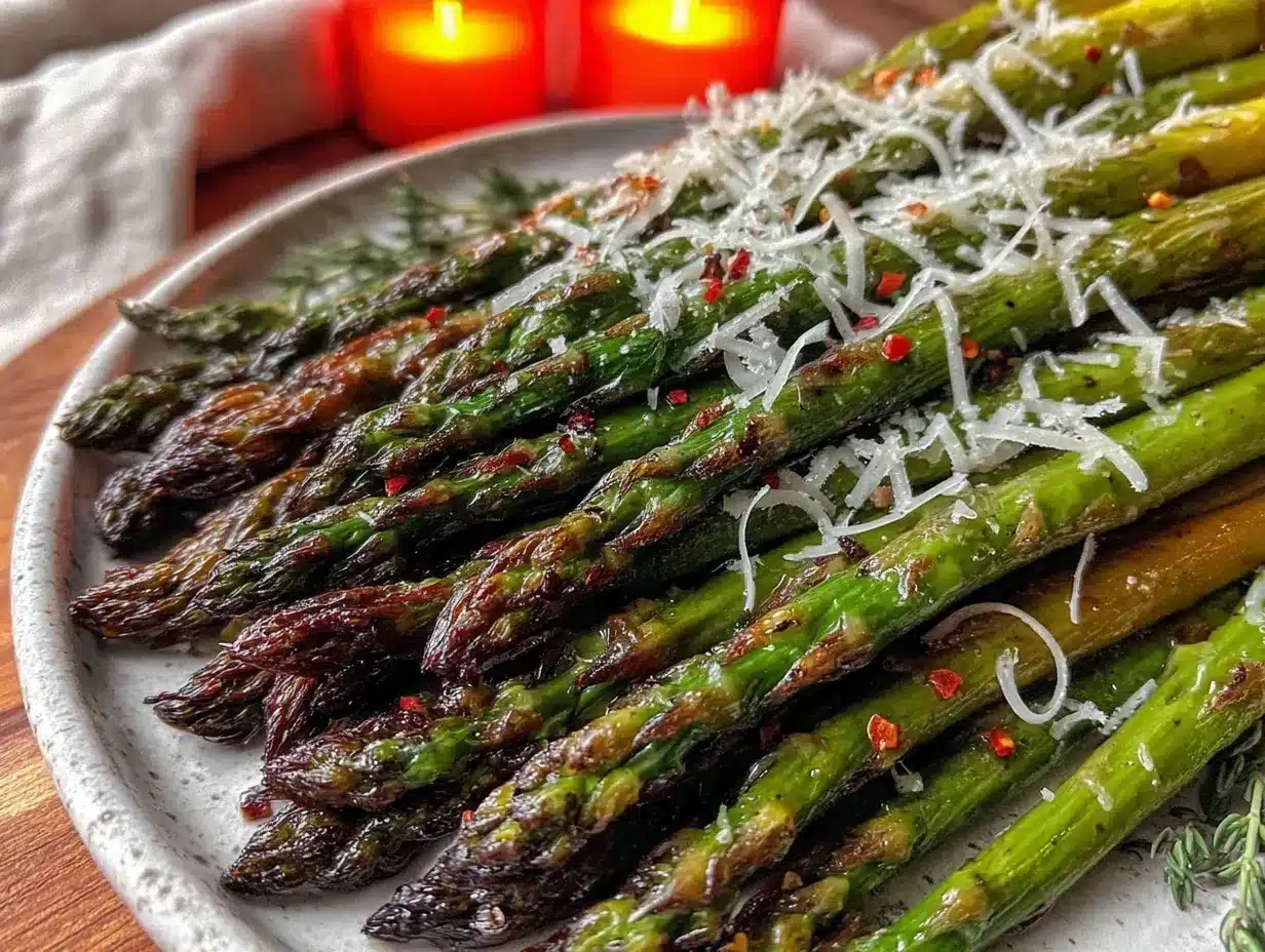 brown butter garlic roasted asparagus preparation steps