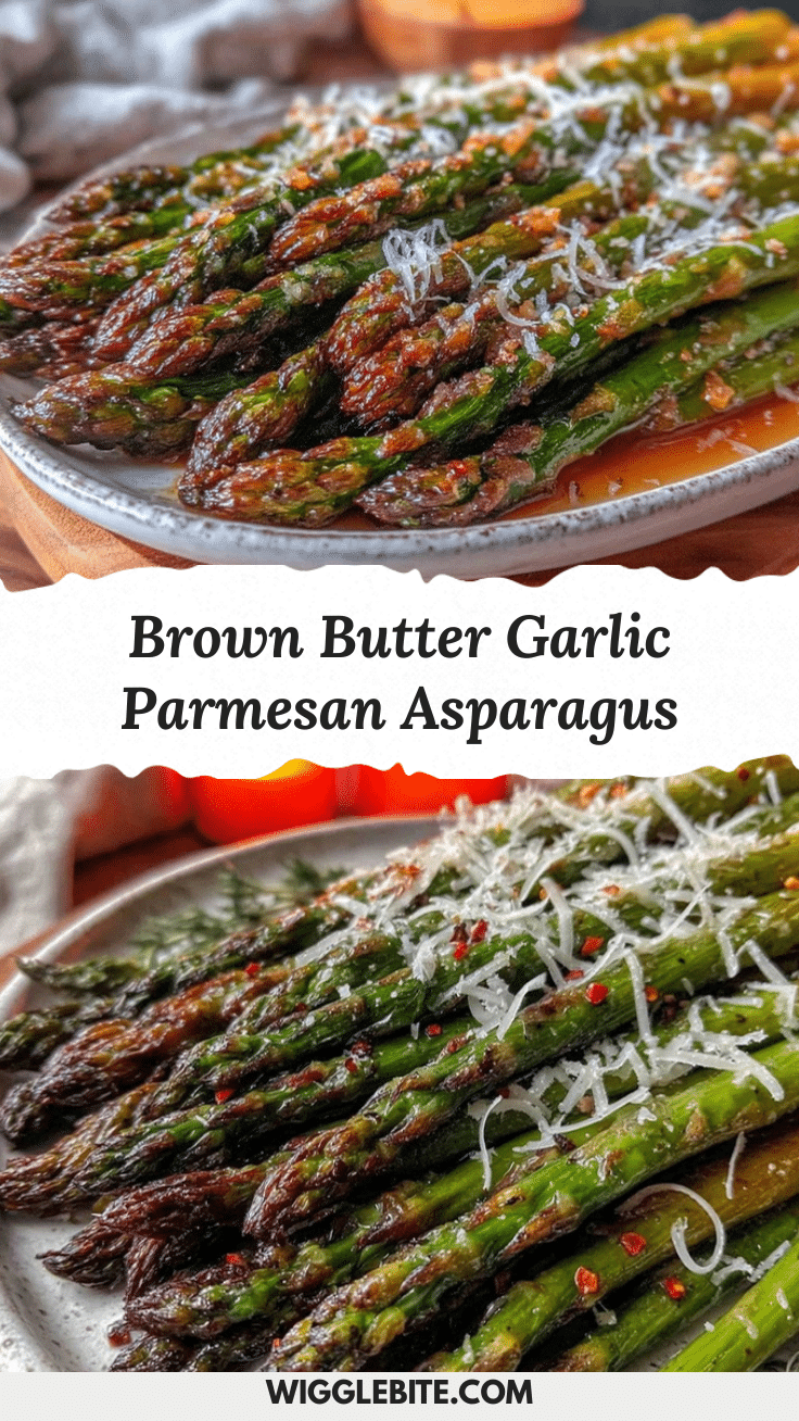 brown butter garlic roasted asparagus recipe
