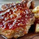 brown sugar glazed pork chops - featured image