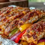 campfire foil packet fajitas - featured image