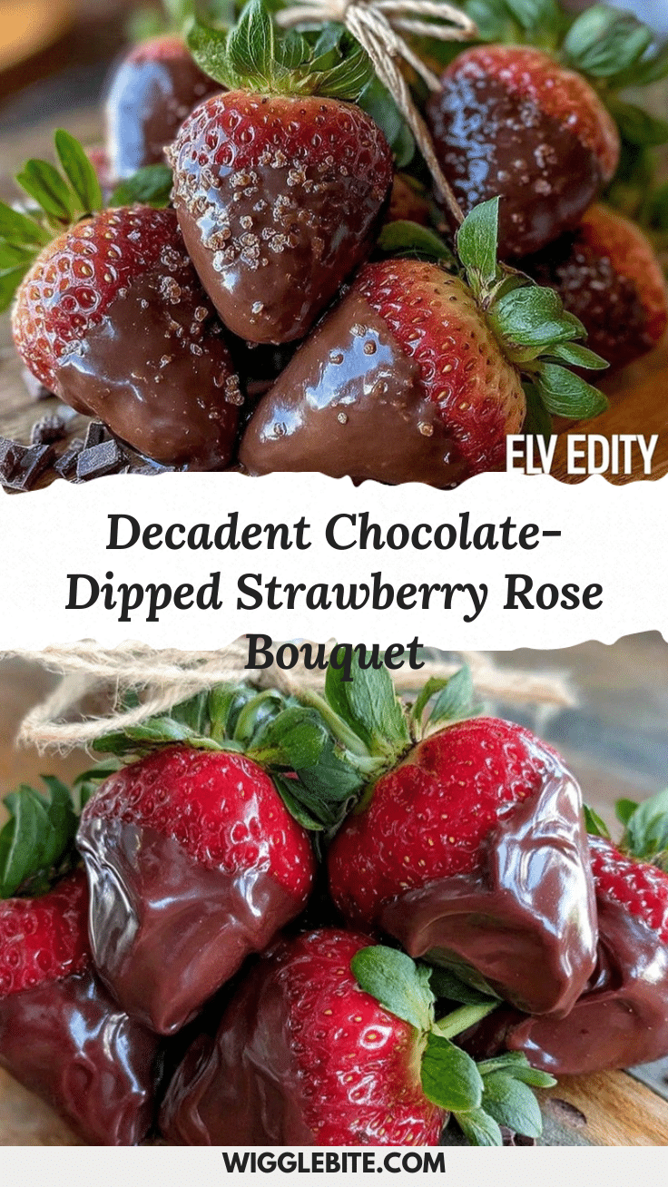 chocolate-dipped strawberry rose bouquet recipe