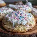 confetti sprinkle sugar cookies - featured image