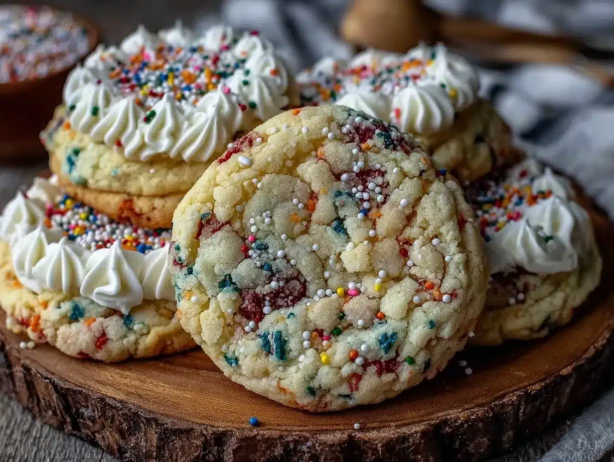 confetti sprinkle sugar cookies preparation steps