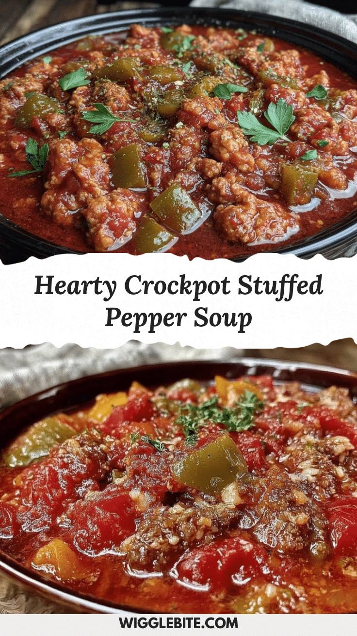 cozy stuffed pepper soup crockpot recipe