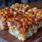 cracker jack caramel popcorn bars - featured image