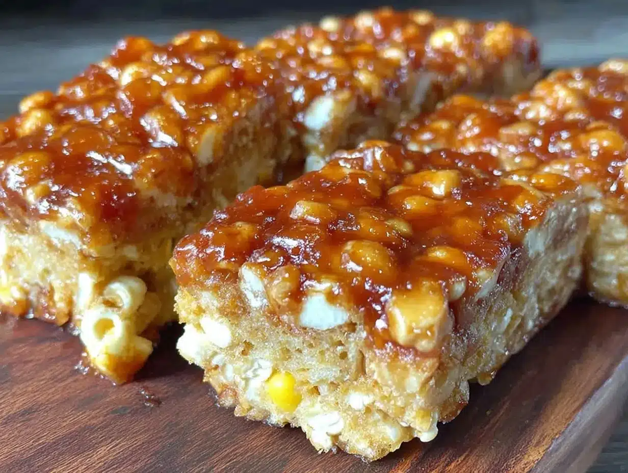 cracker jack caramel popcorn bars preparation steps