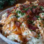 creamy crockpot crack chicken - featured image