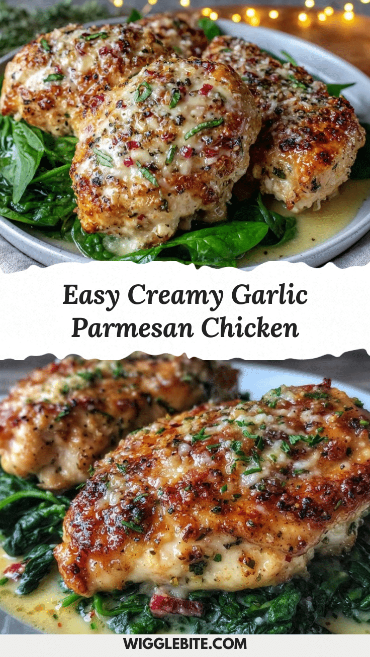 creamy garlic parmesan chicken recipe