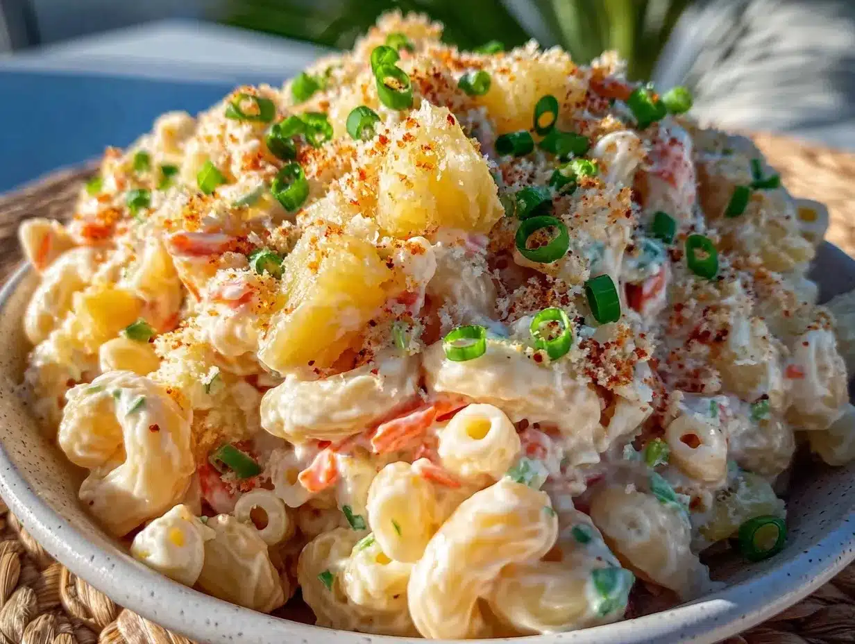 creamy hawaiian macaroni salad preparation steps
