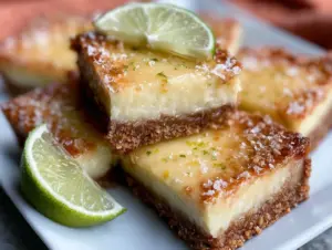 creamy key lime pie bars - featured image