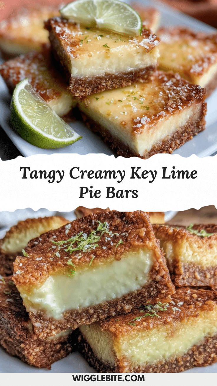 creamy key lime pie bars recipe