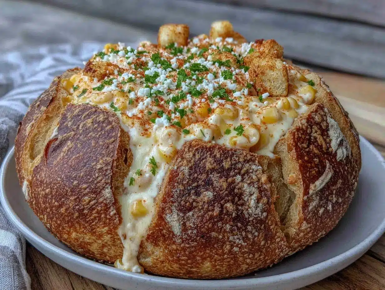 creamy mexican street corn dip - featured image