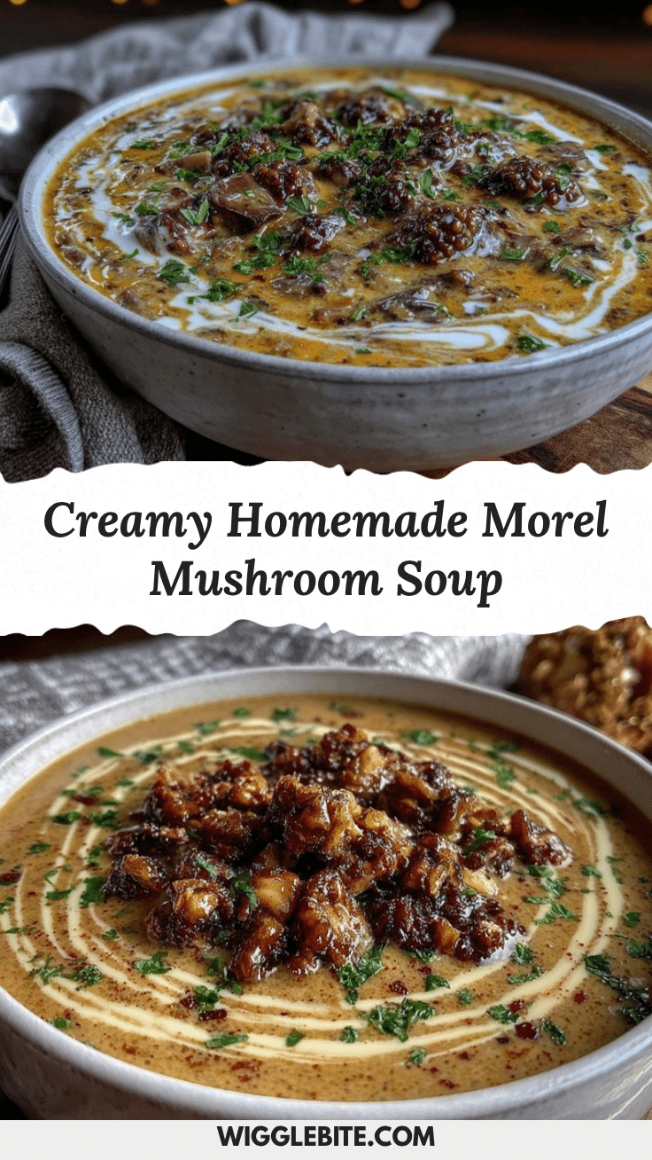 creamy morel mushroom soup recipe