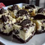 creamy no-bake Oreo cheesecake bars - featured image