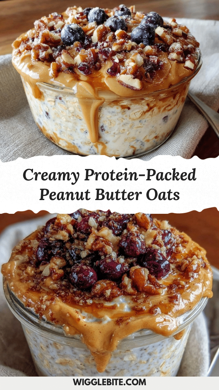 creamy protein-packed overnight oats with peanut butter recipe
