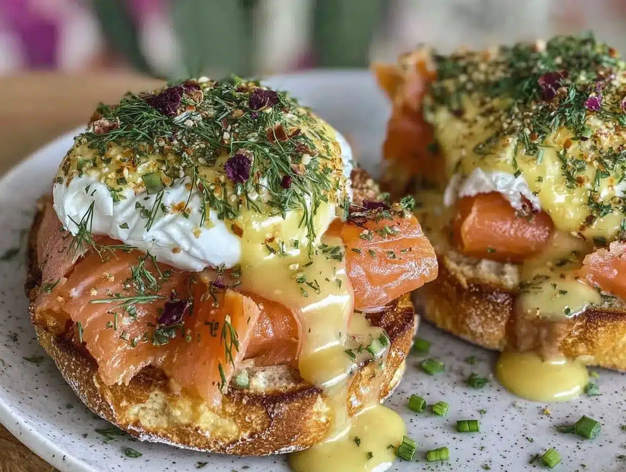 creamy smoked salmon eggs benedict preparation steps