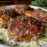 creamy smothered chicken thighs - featured image