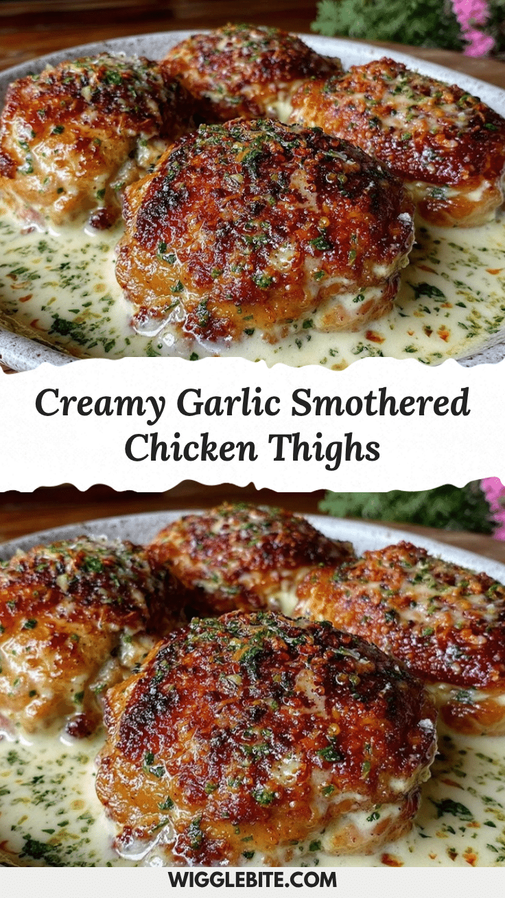 creamy smothered chicken thighs recipe