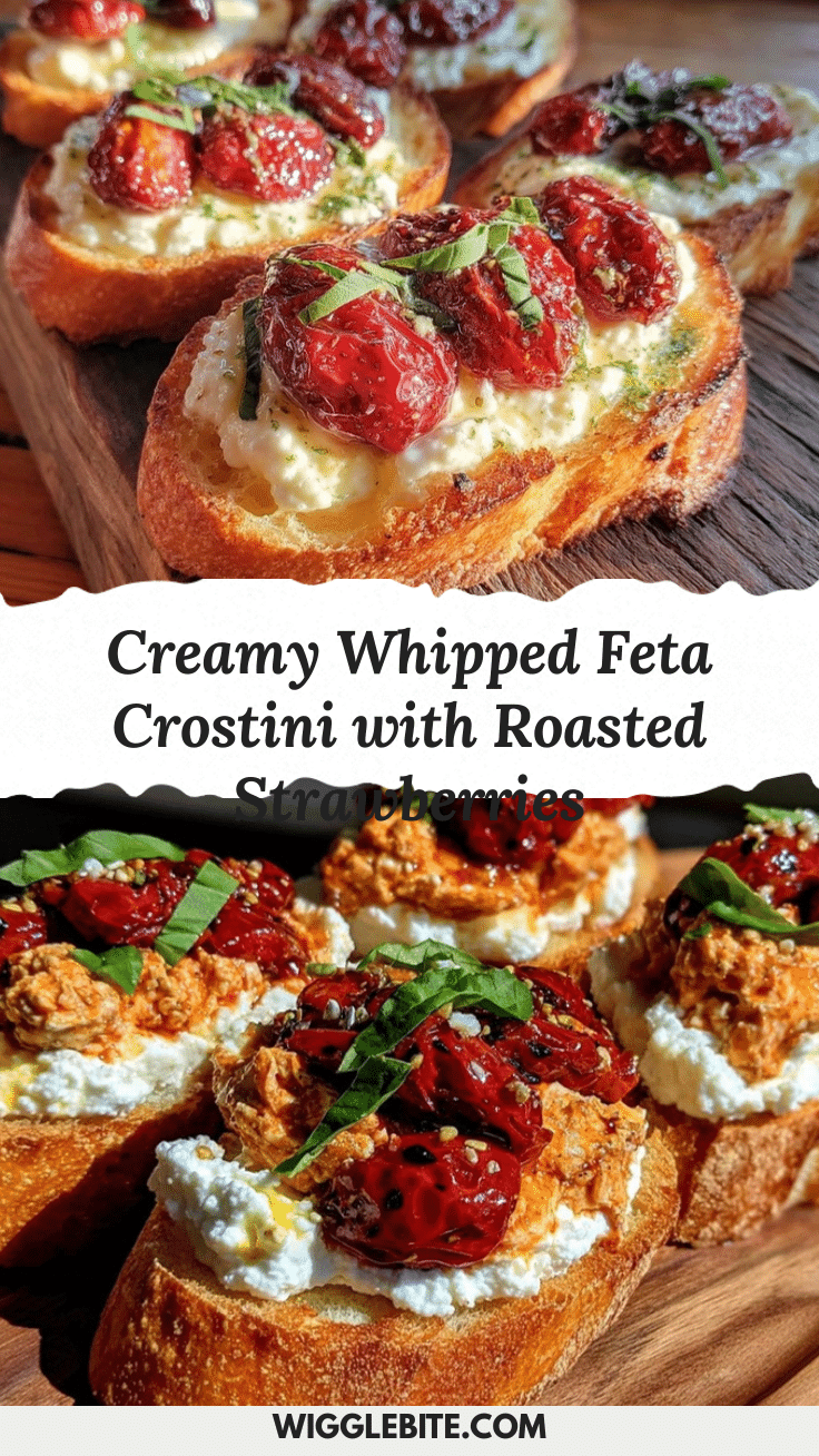 creamy whipped feta crostini recipe