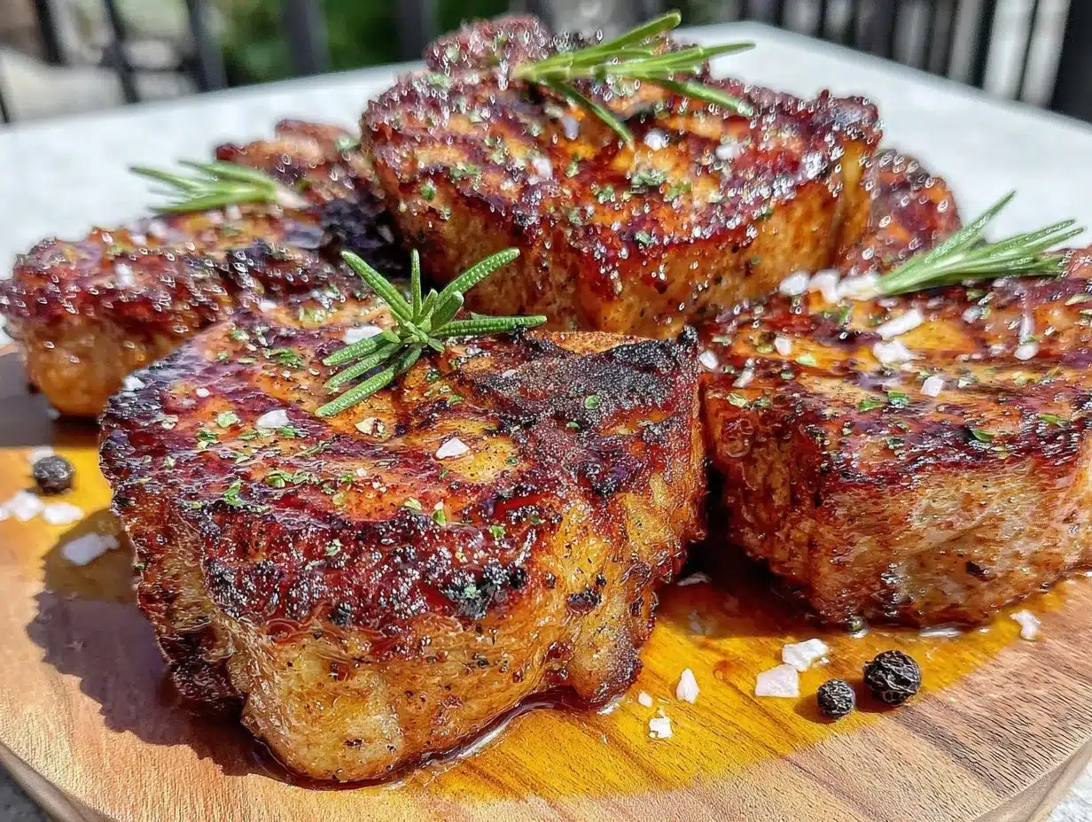 crispy air fryer bone-in pork chops preparation steps